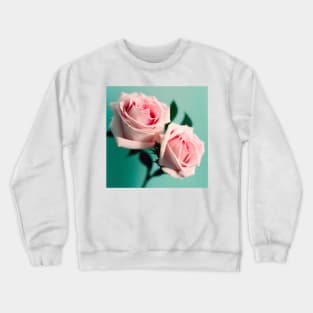 Pretty Pink Roses Crewneck Sweatshirt